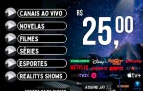CANAIS APENAS R$25,00